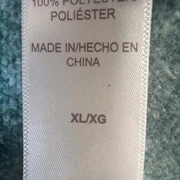 Stan Herman Heather Green Fleece Jacket/Sweater Zip Up Size XL Women NWOT - Picture 9 of 9